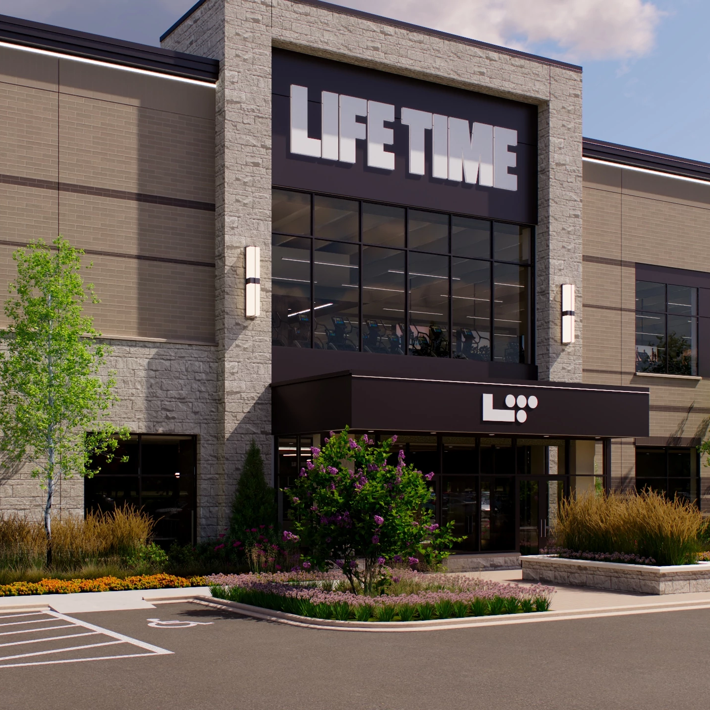 Exterior of Life Time Building