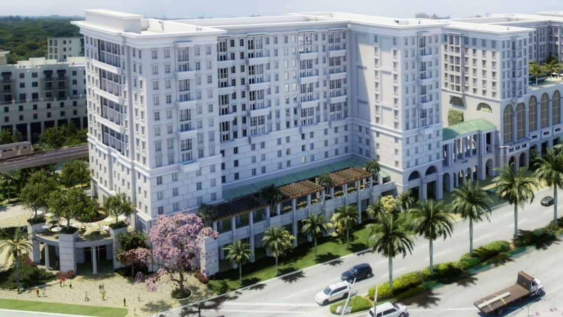 Exterior of a Life Time Living building