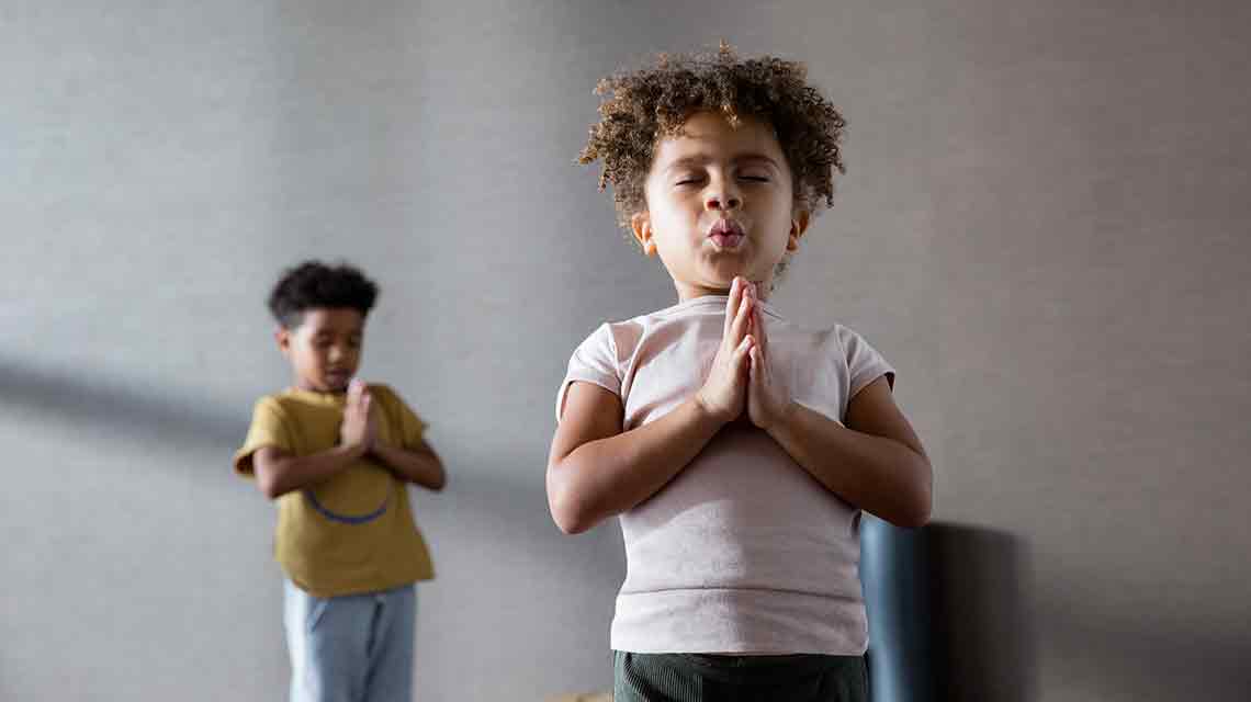 Children enjoing a kids class