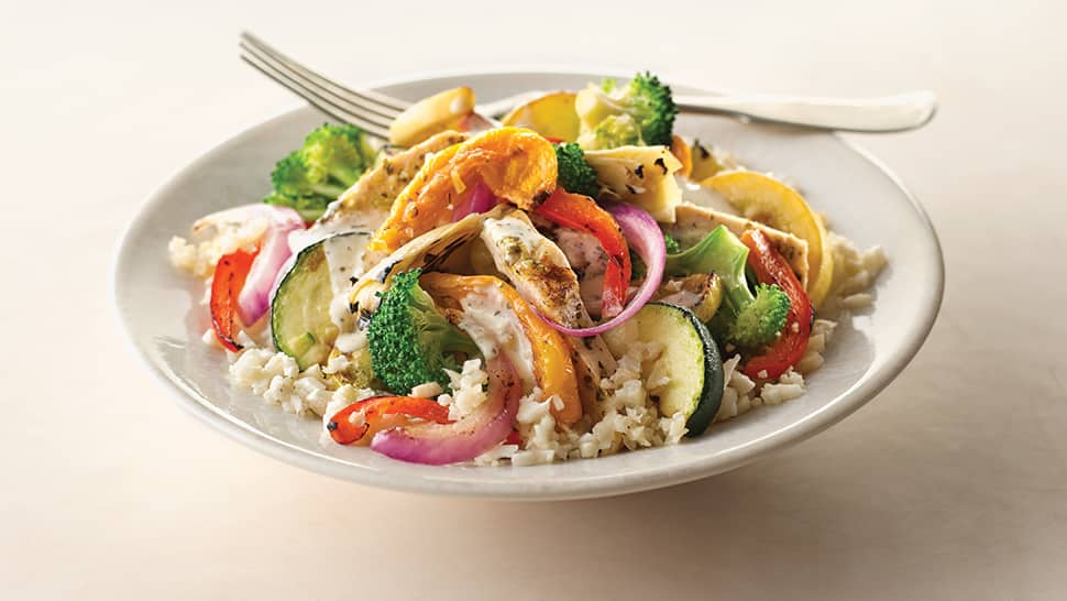 A plate of food rich in nutrition