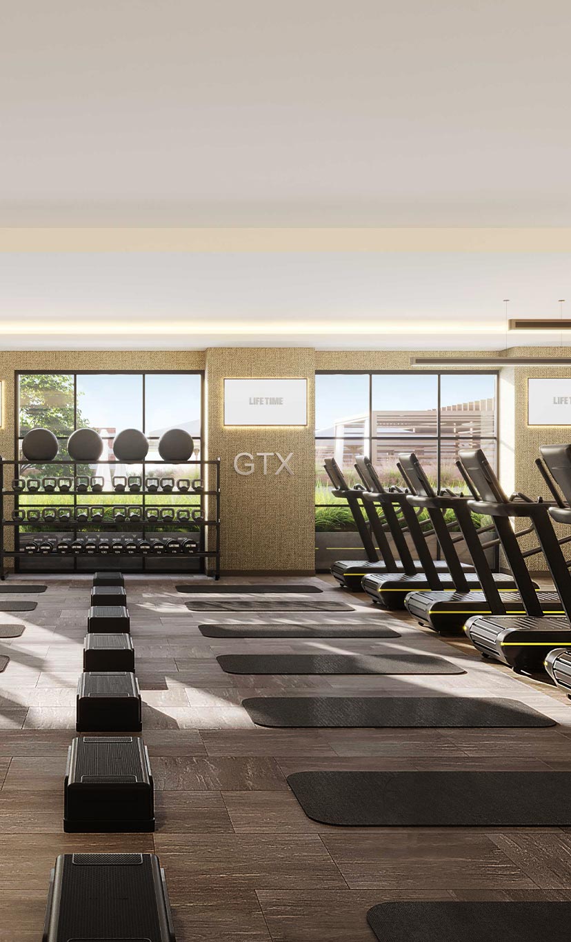 fitness center at Life Time