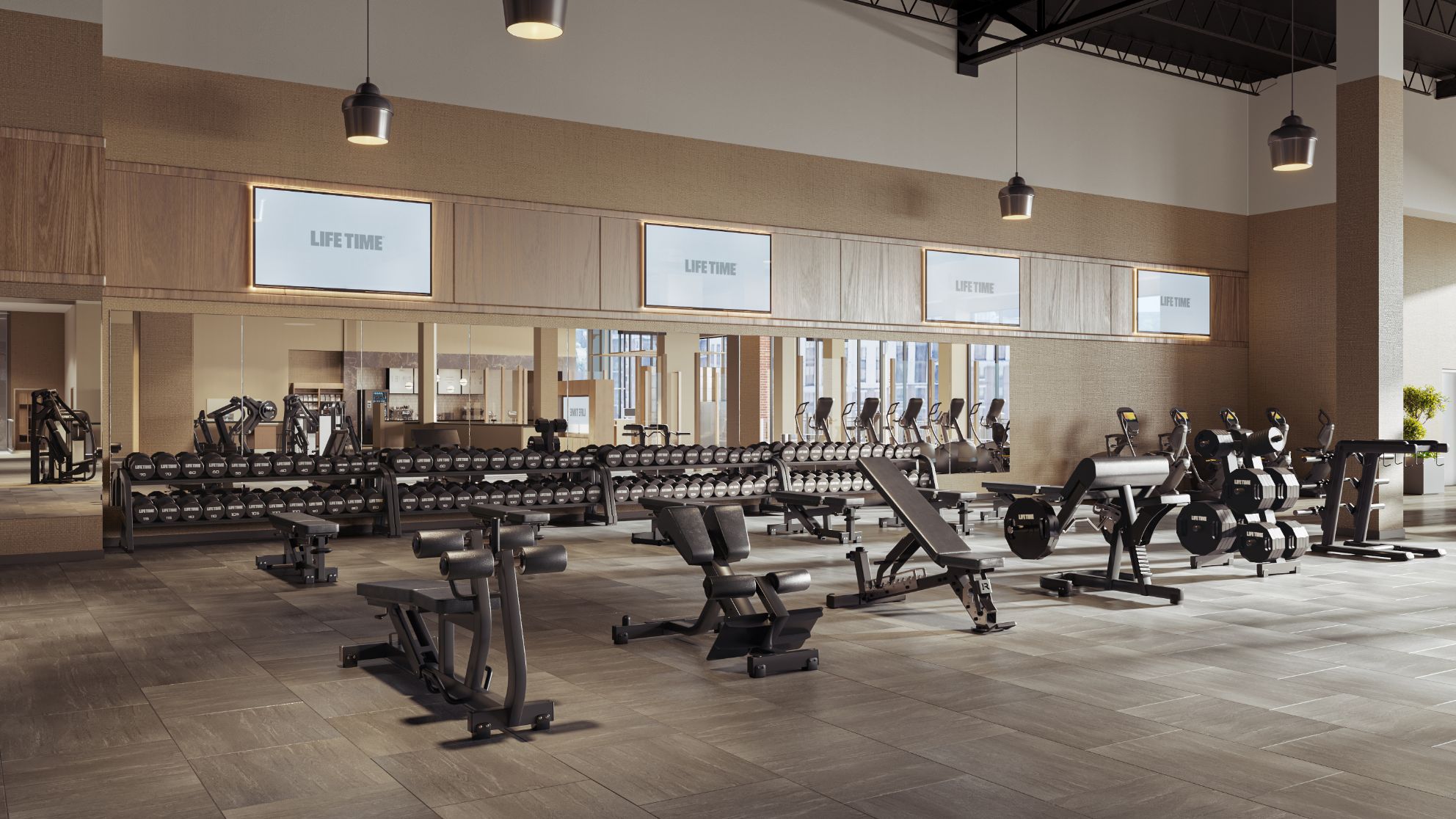 Workout floor at Life Time Las Colinas