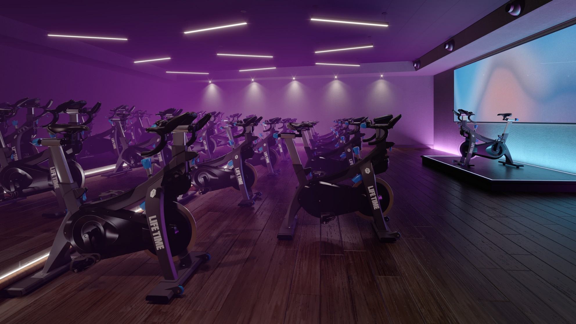 cycle room at life time