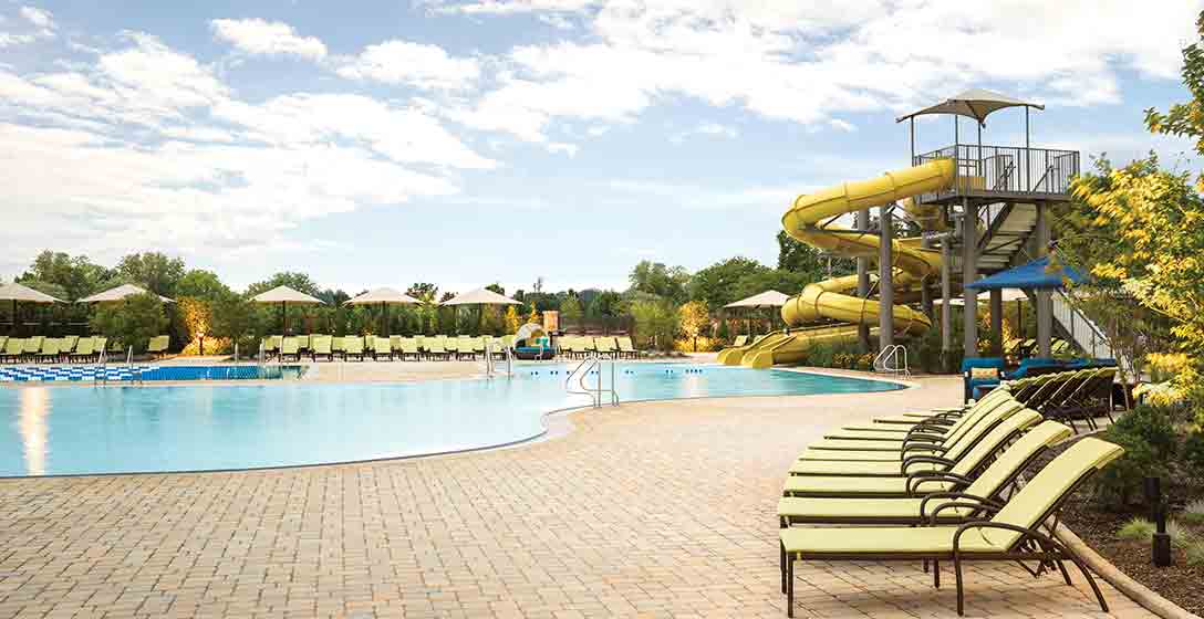 Upscale Athletic Club Outdoor Pool And Spa Life Time Burlington