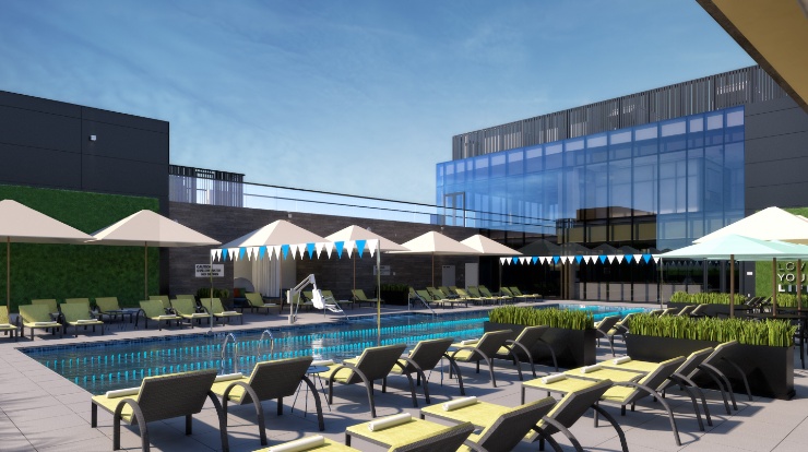 The exterior of Life Time, the best health club & gym in Scottsdale at Fashion Square