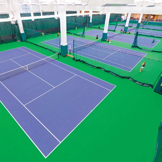 Indoor Tennis Courts at Life Time Centennial Tennis