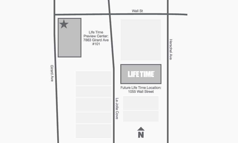Map of Life Time La Jolla