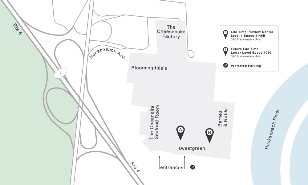 illustrated map of Riverside club location