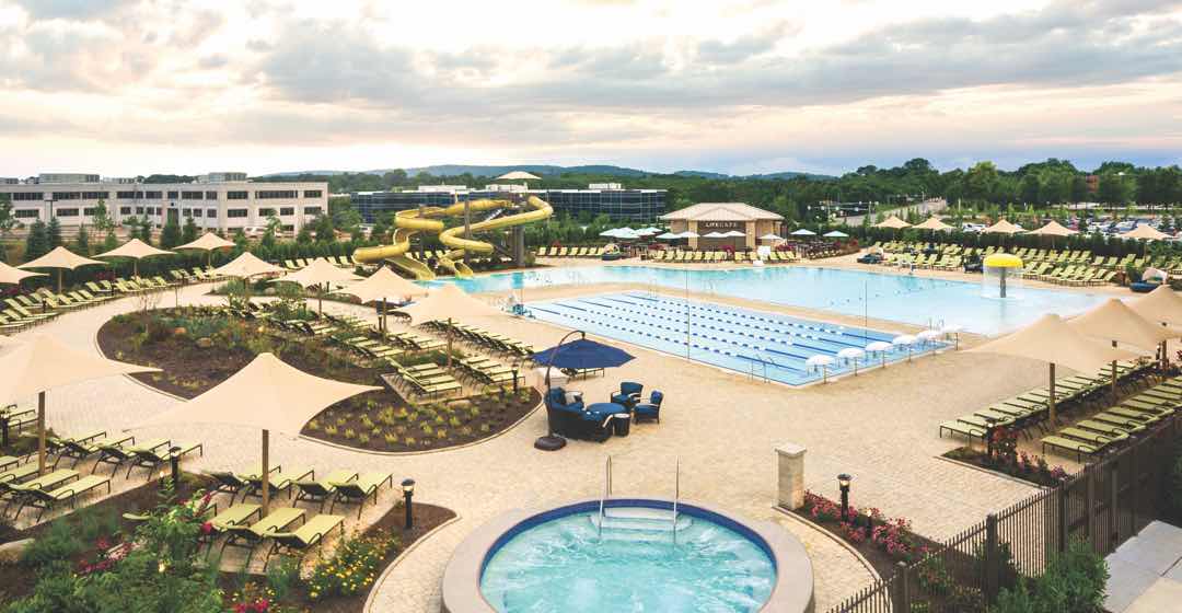Luxury Gym, ResortStyle Pools and Spa Life Time Gainesville