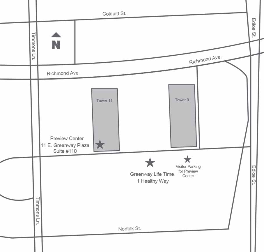 Map of Life Time Greenway
