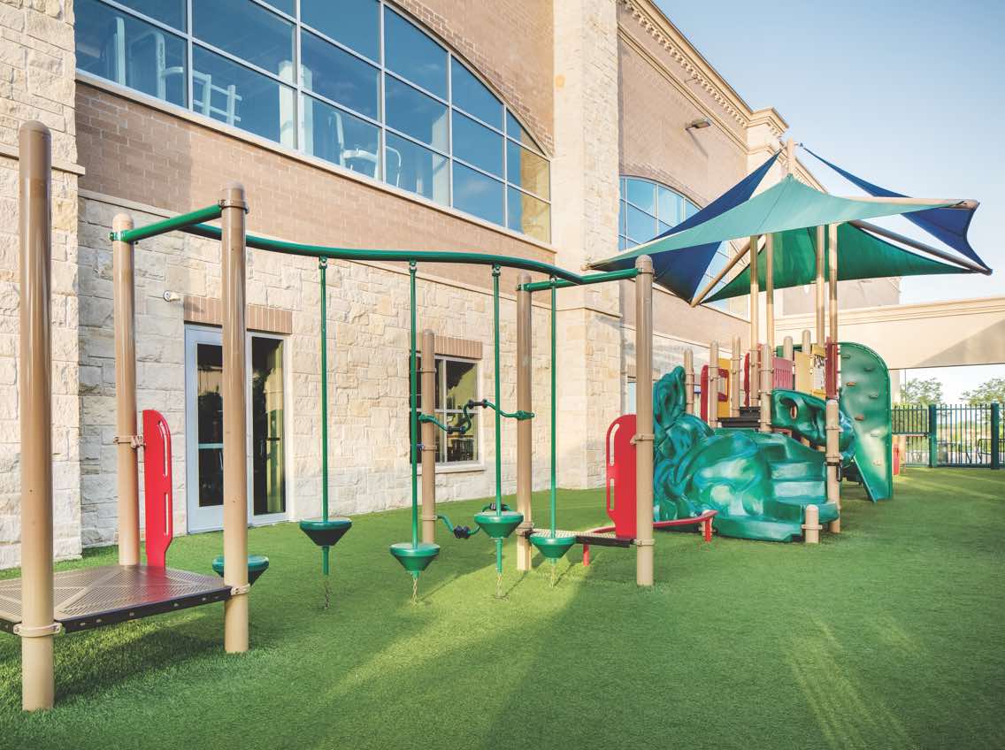 Kids outdoor playground at Life Time