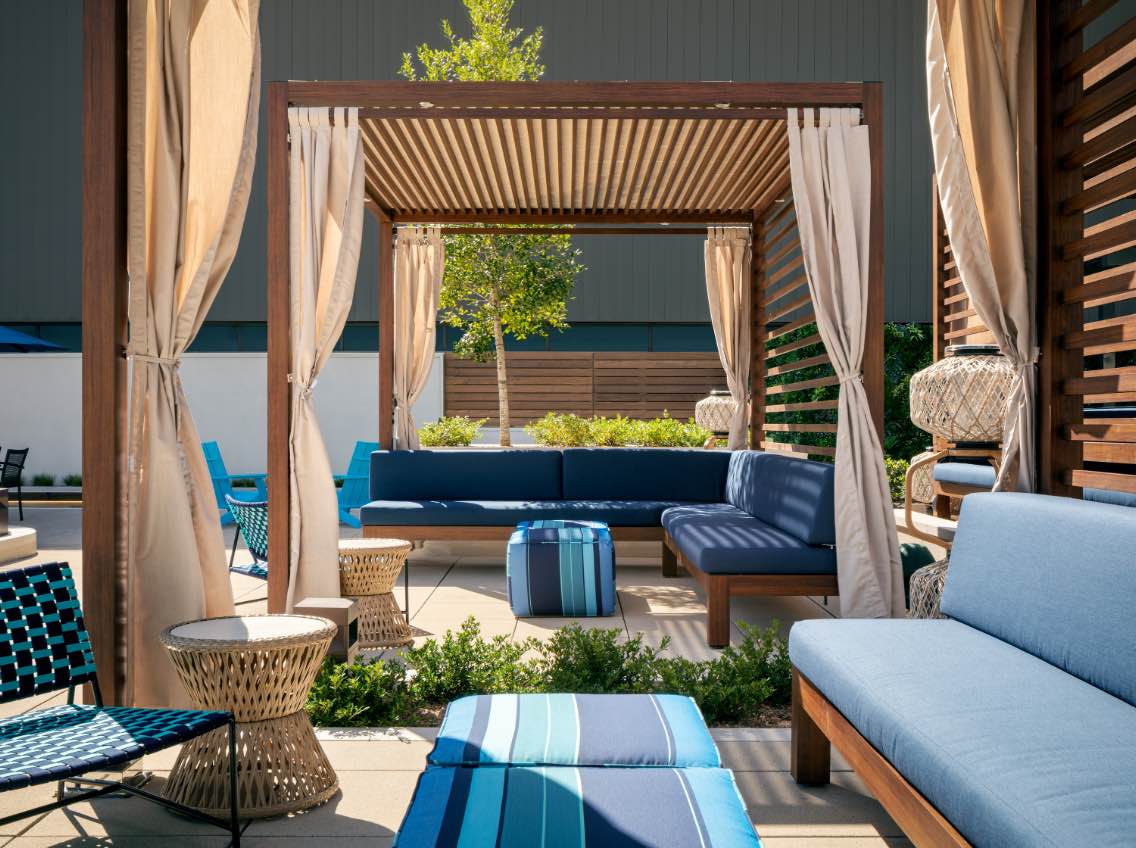 Image of luxurious cabanas