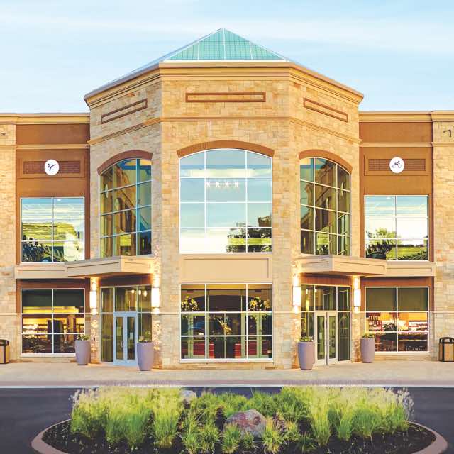 Exterior of Life Time building
